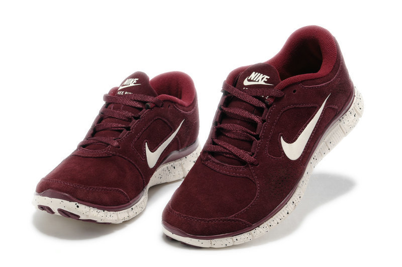 maroon and white nike shoes